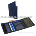 Tri-folded nylon wallet